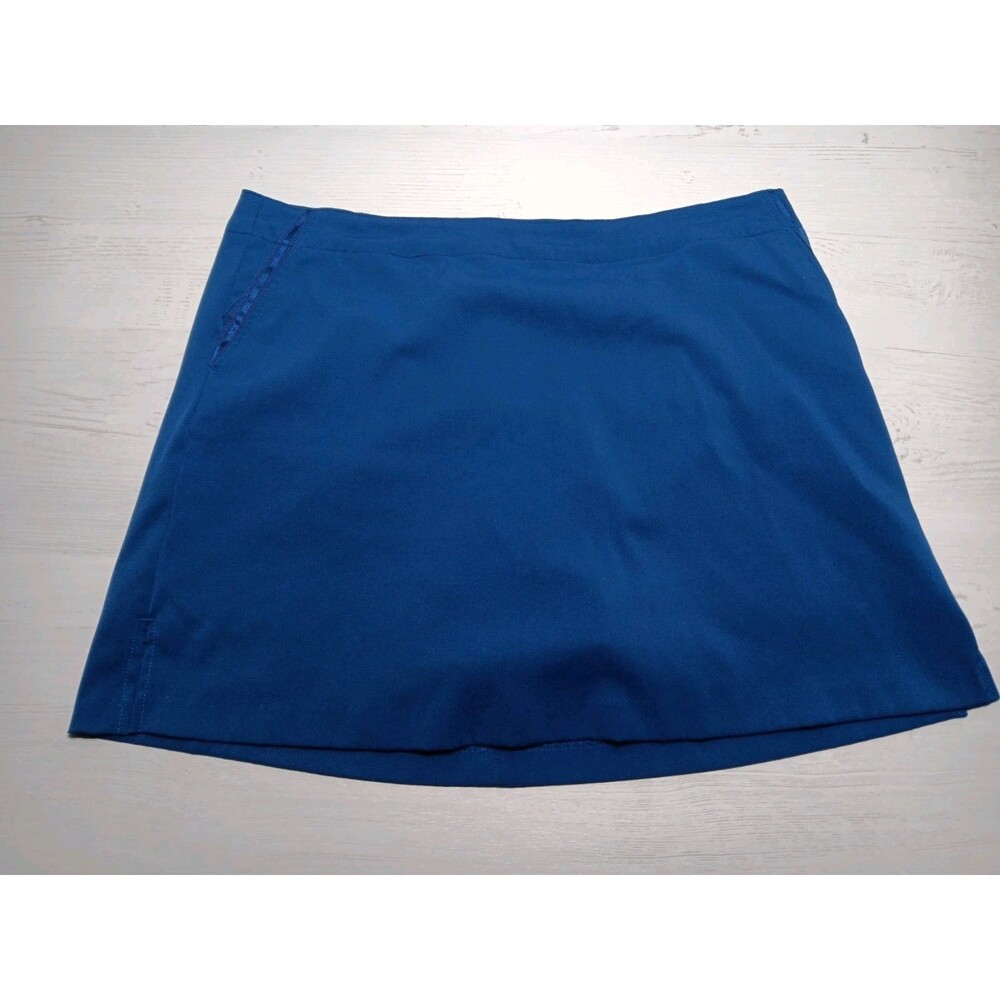 Lady Hogan Women's Golf Tennis Pickleball Skort Skirt Lined Blue Size 16